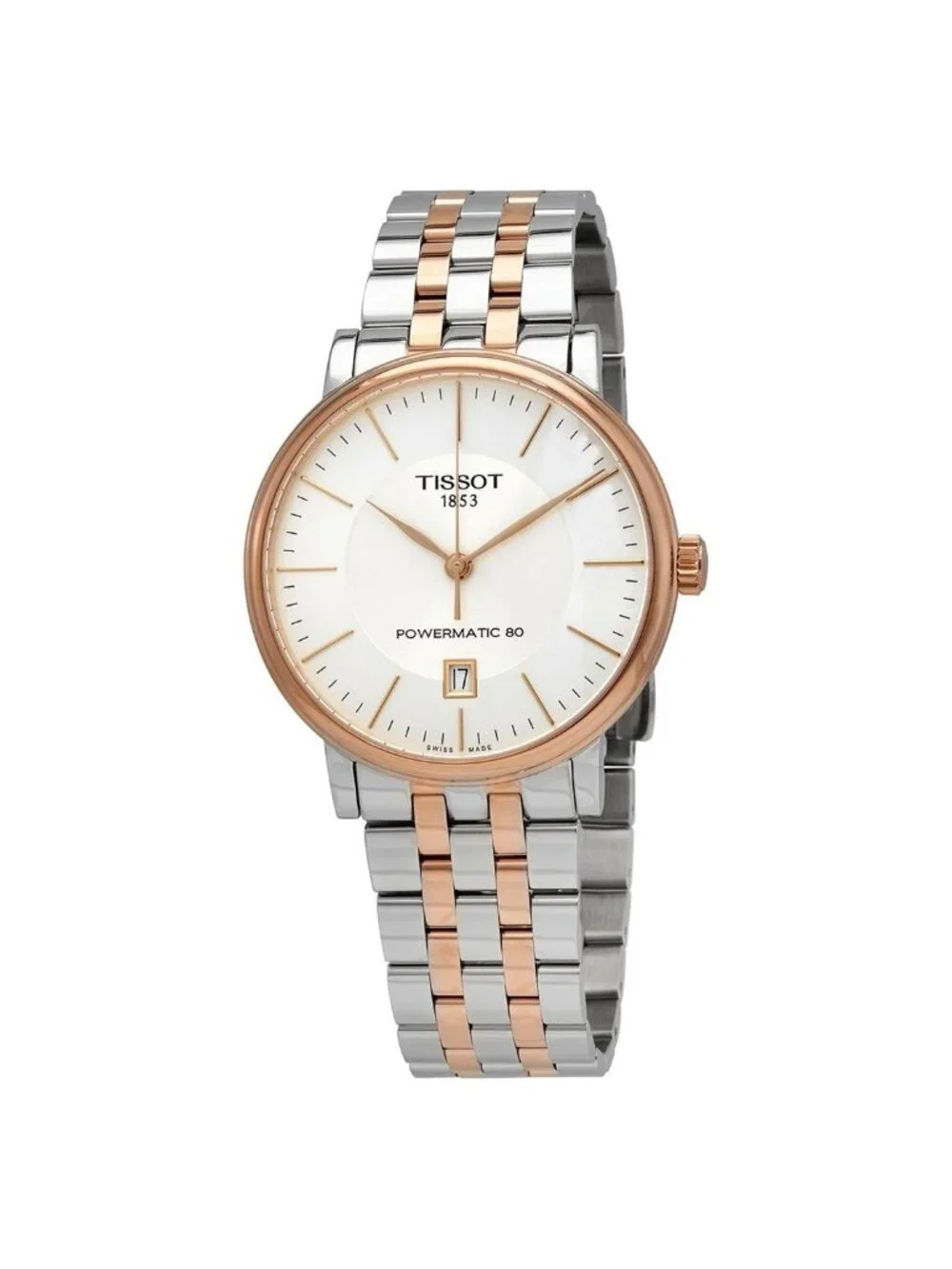 NWT Tissot Carson Powermatic Automatic Silver Dial Men's Watch